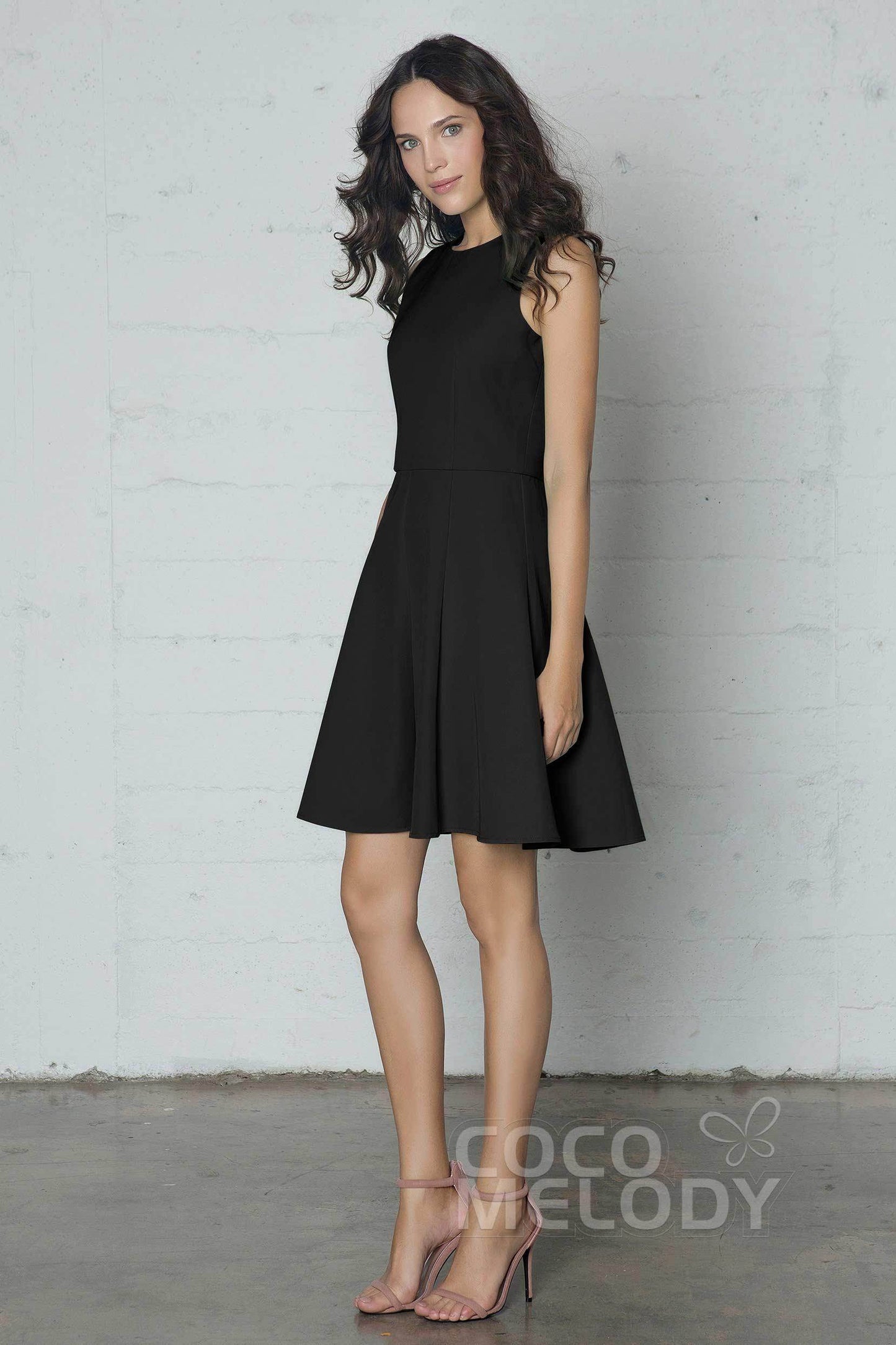 Sheath-Column Short Elastic Silk like Satin Dress PR17029 - COCOMELODY