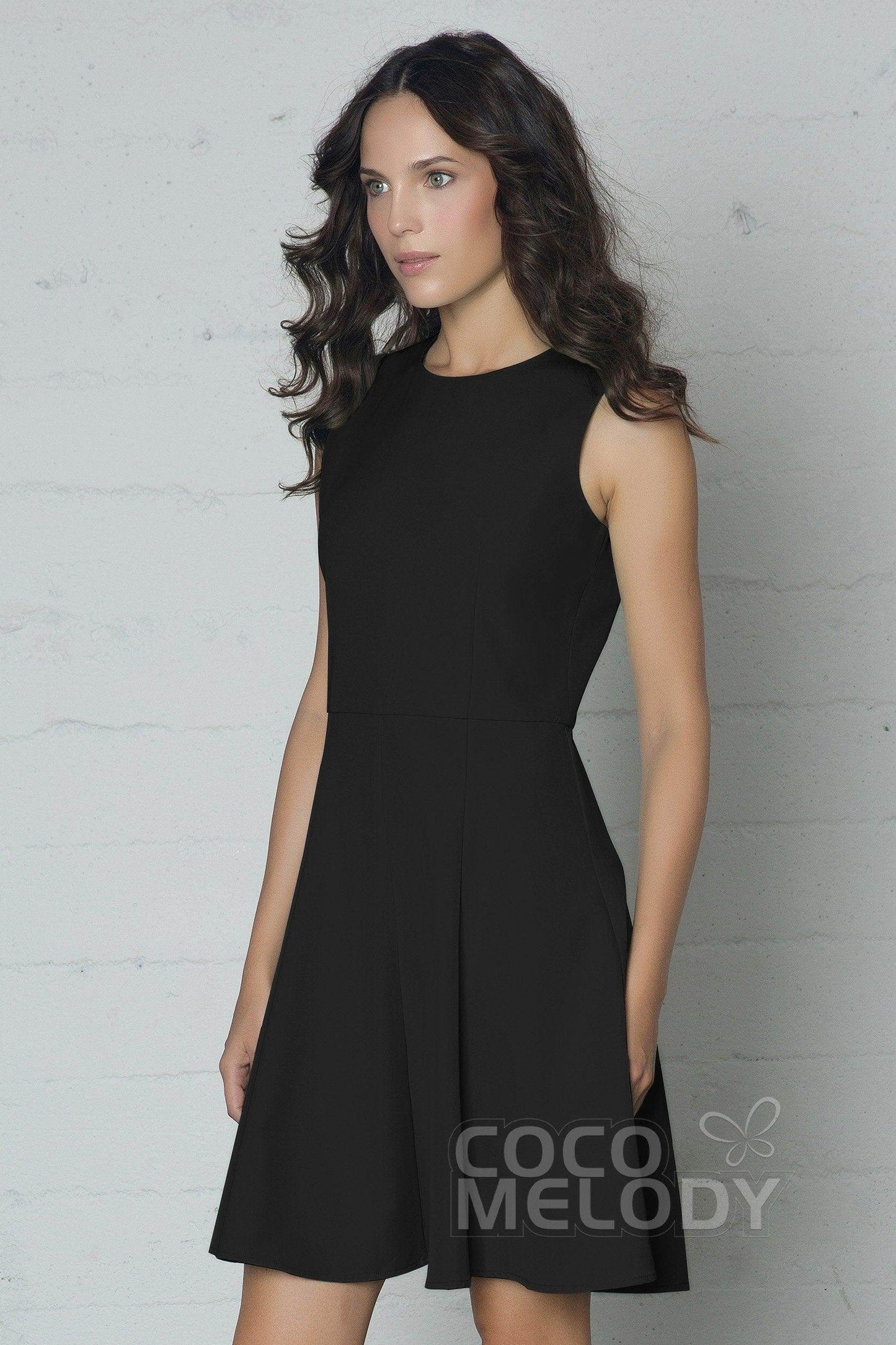 Sheath-Column Short Elastic Silk like Satin Dress PR17029 - COCOMELODY