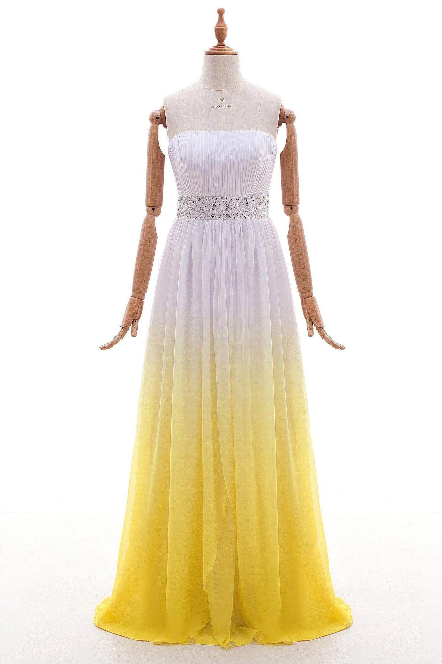 Sheath-Column Floor Length Ombre Bridesmaid Dress Formal Dresses PR2921