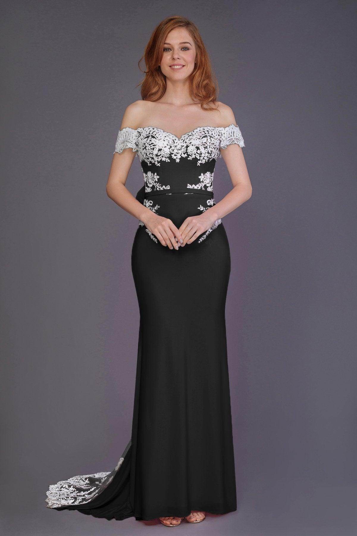 Mermaid Sweep Train Knitted Fabric Bridesmaid Dress PR3491 - COCOMELODY