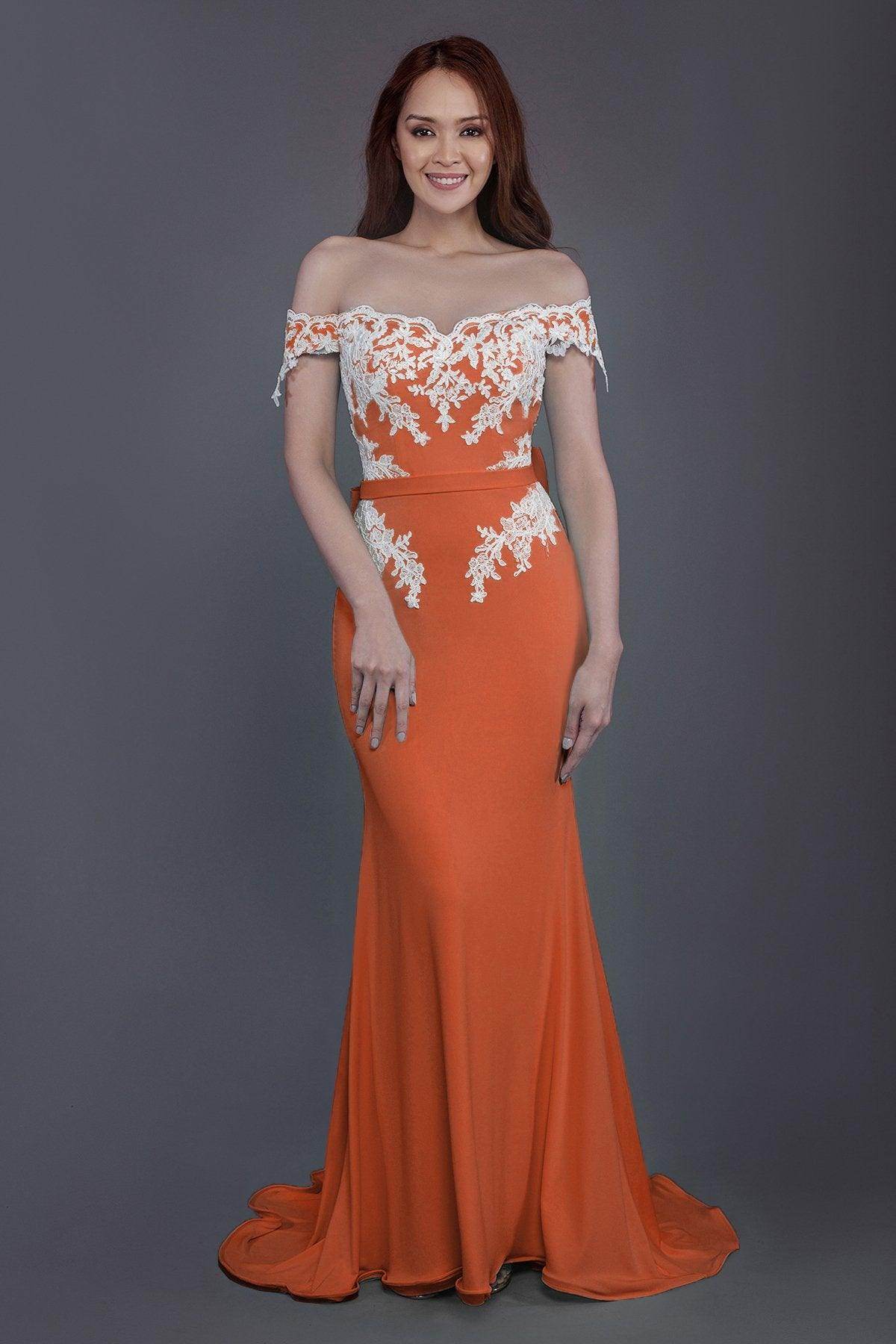 Mermaid Sweep Train Knitted Fabric Bridesmaid Dress PR3497 - COCOMELODY