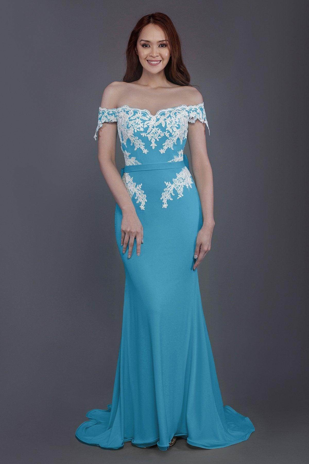 Mermaid Sweep Train Knitted Fabric Bridesmaid Dress PR3497 - COCOMELODY