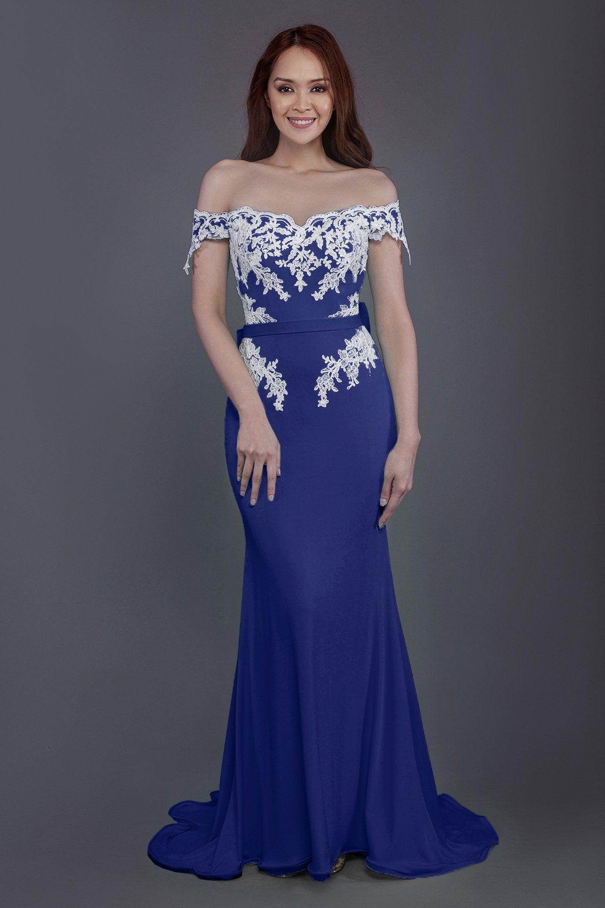 Mermaid Sweep Train Knitted Fabric Bridesmaid Dress PR3497 - COCOMELODY