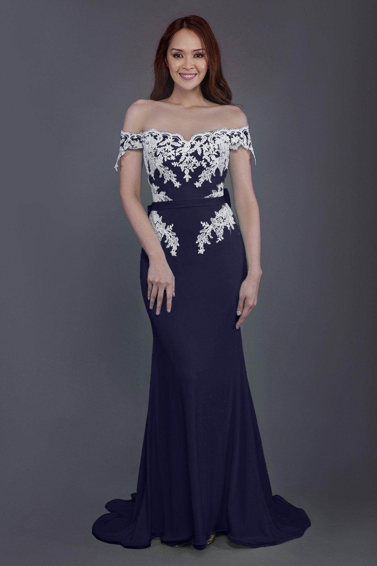 Mermaid Sweep Train Knitted Fabric Bridesmaid Dress PR3497 - COCOMELODY