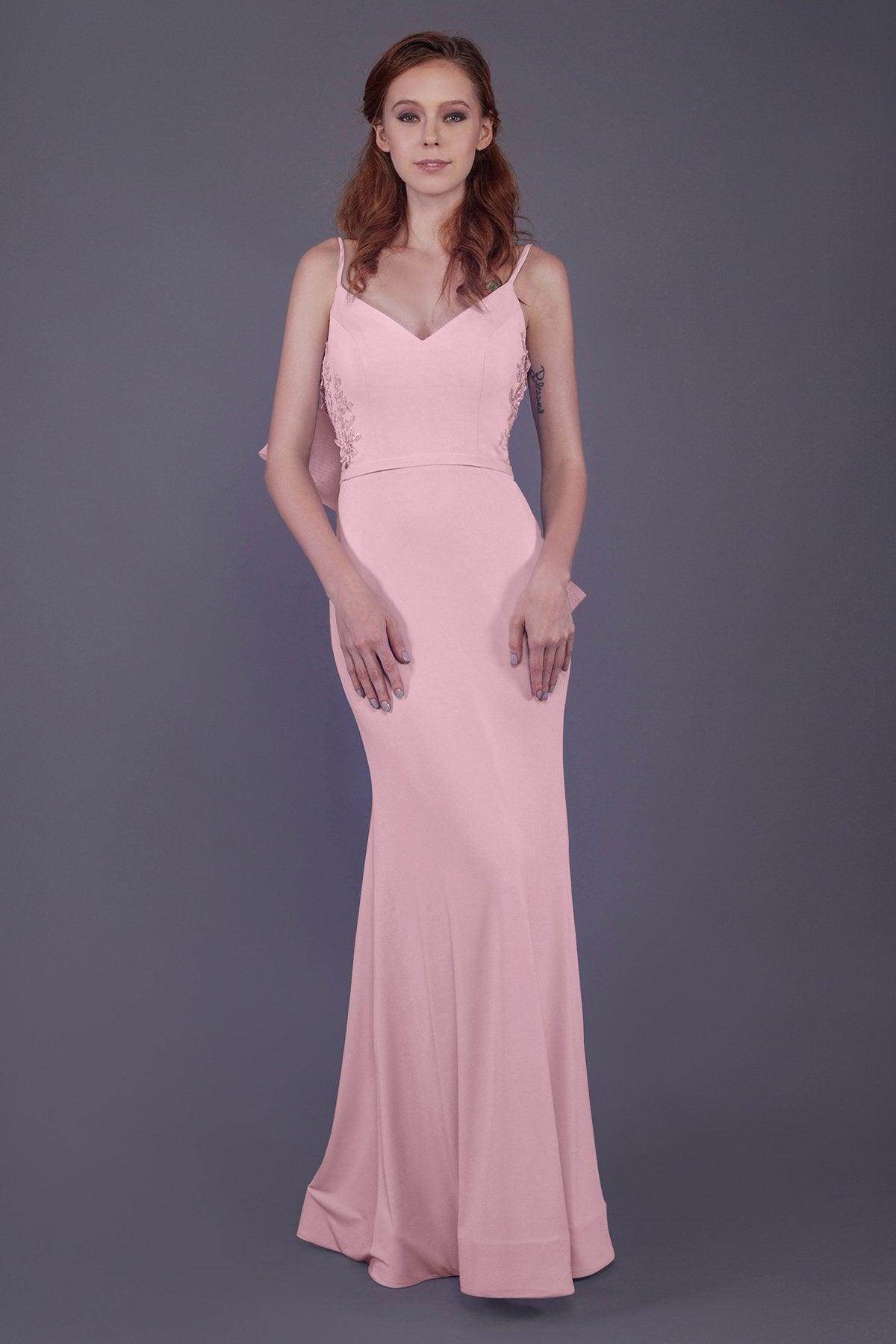 Mermaid Floor Length Knitted Fabric Bridesmaid Dress PR3511 - COCOMELODY