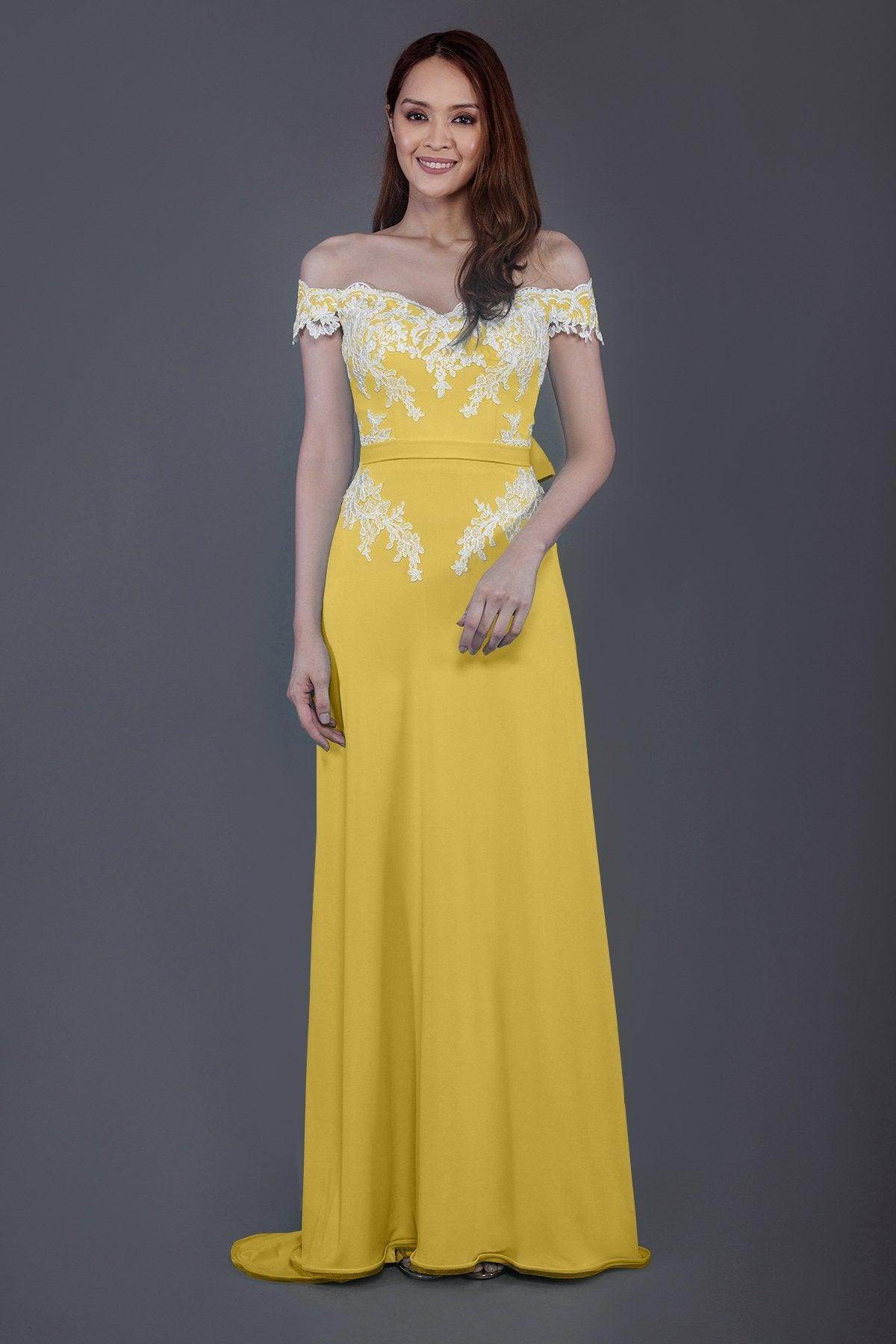 Sheath Sweep Train Knitted Fabric Bridesmaid Dress PR3561 - COCOMELODY