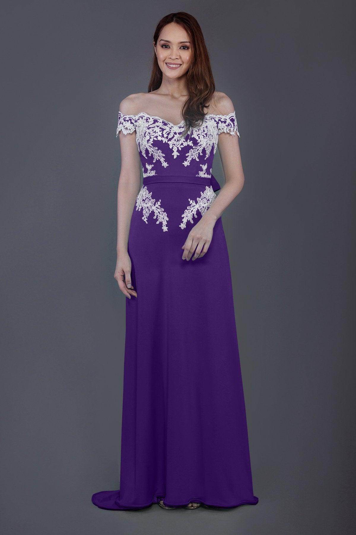 Sheath Sweep Train Knitted Fabric Bridesmaid Dress PR3561 - COCOMELODY