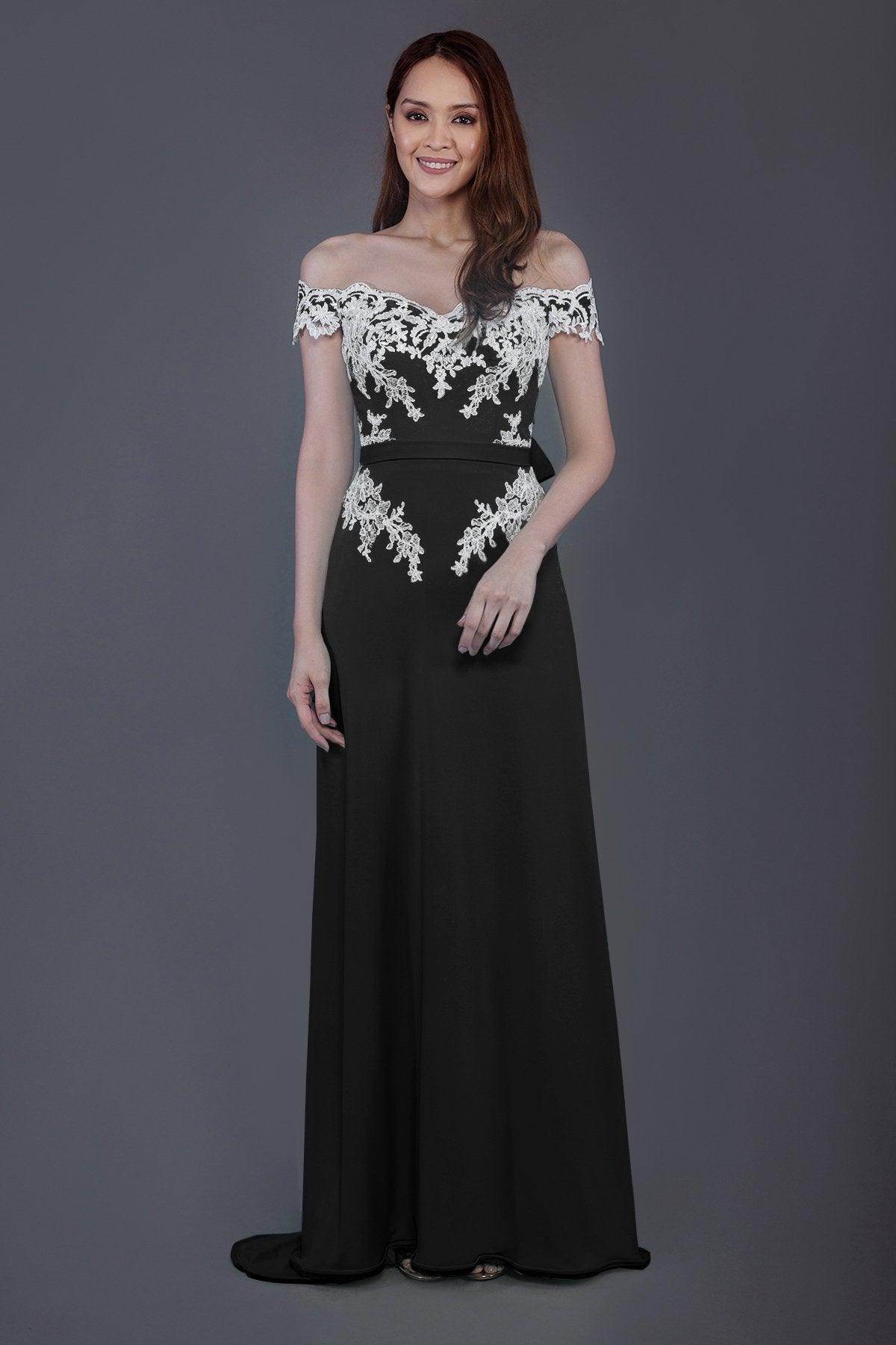 Sheath Sweep Train Knitted Fabric Bridesmaid Dress PR3561 - COCOMELODY