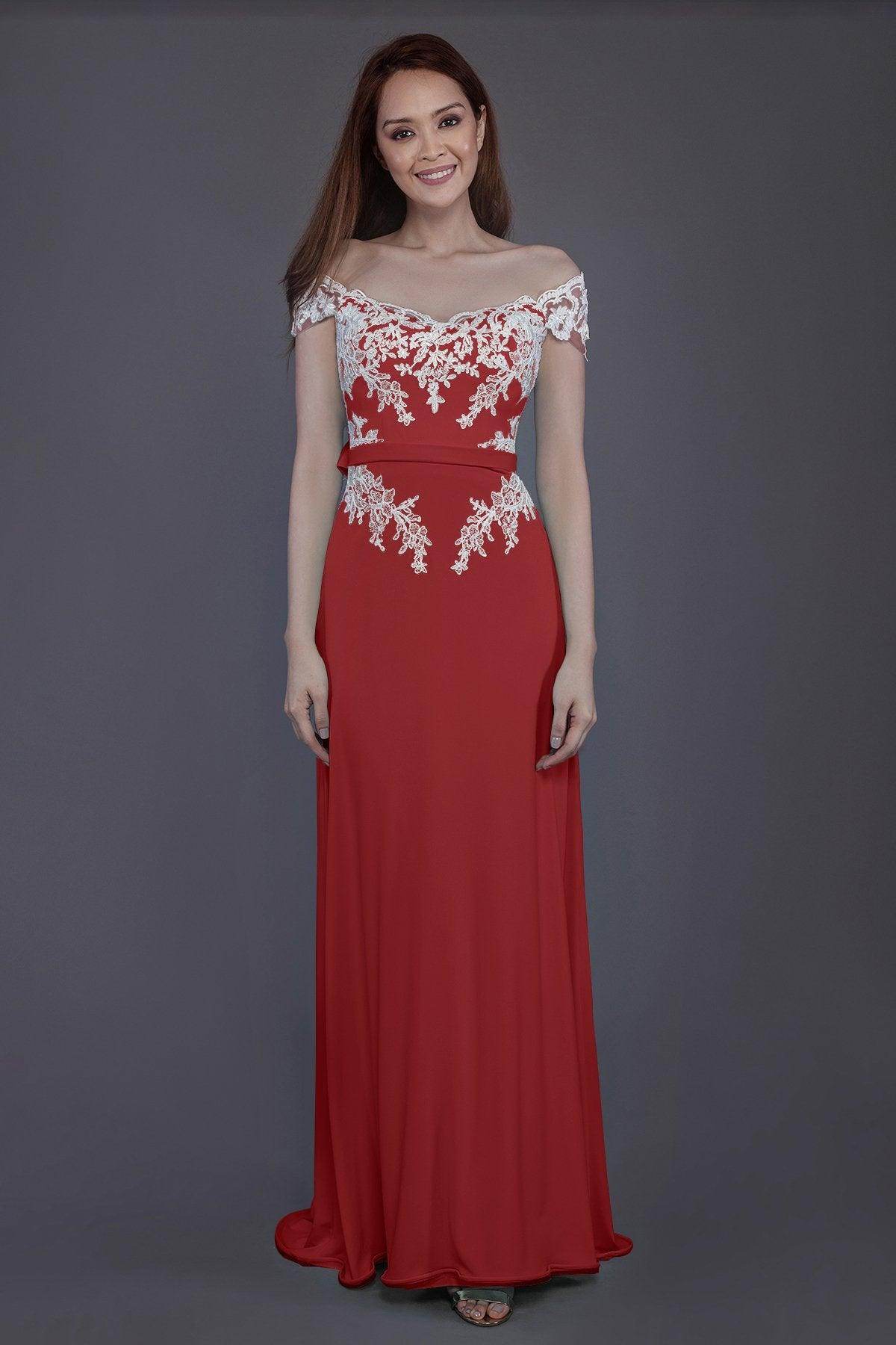 Sheath Sweep Train Knitted Fabric Bridesmaid Dress PR3563 - COCOMELODY