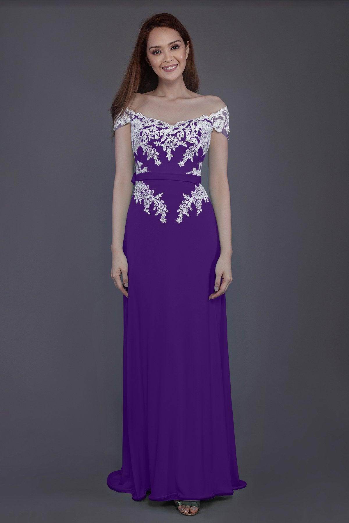 Sheath Sweep Train Knitted Fabric Bridesmaid Dress PR3563 - COCOMELODY