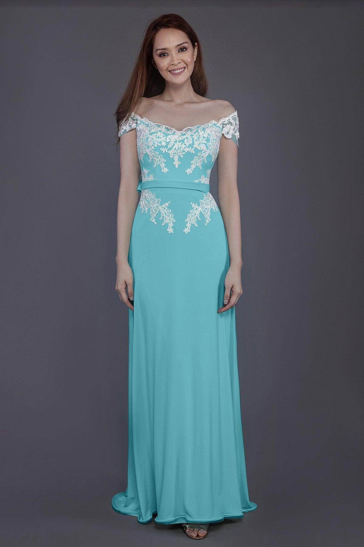 Sheath Sweep Train Knitted Fabric Bridesmaid Dress PR3563 - COCOMELODY