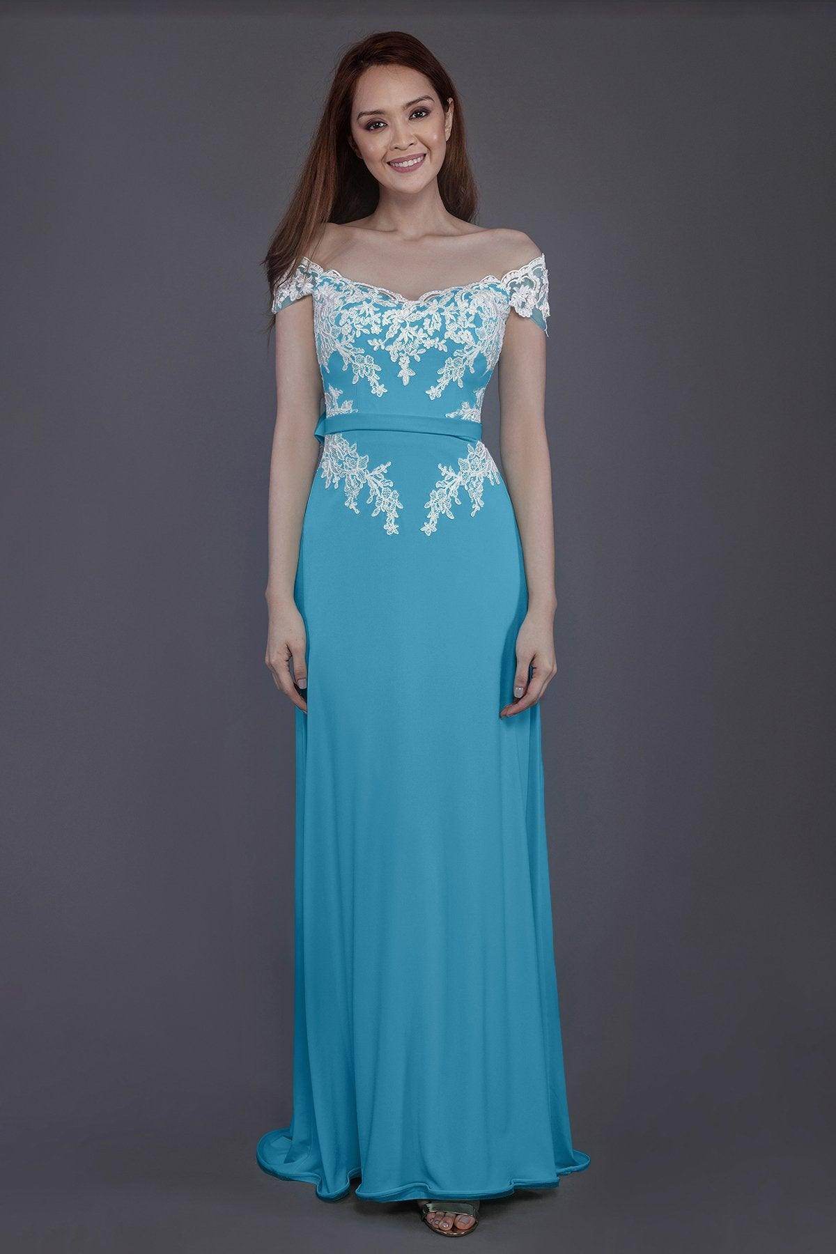 Sheath Sweep Train Knitted Fabric Bridesmaid Dress PR3563 - COCOMELODY