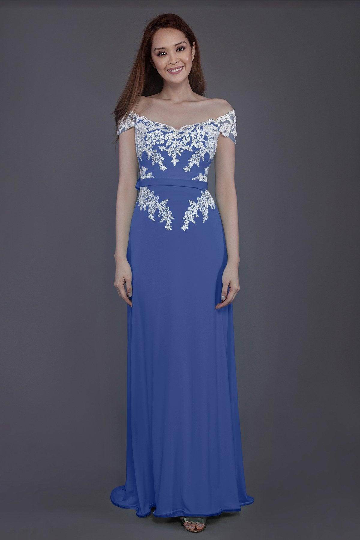 Sheath Sweep Train Knitted Fabric Bridesmaid Dress PR3563 - COCOMELODY
