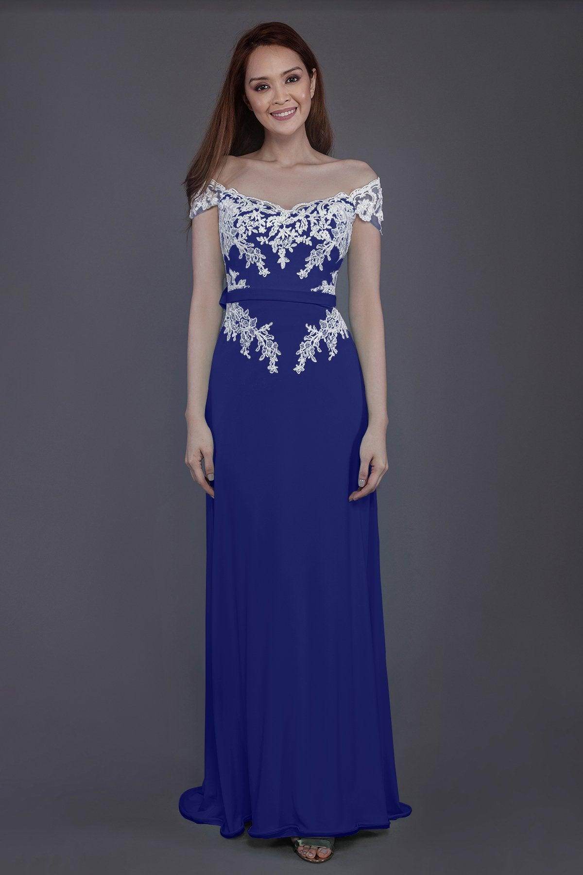 Sheath Sweep Train Knitted Fabric Bridesmaid Dress PR3563 - COCOMELODY