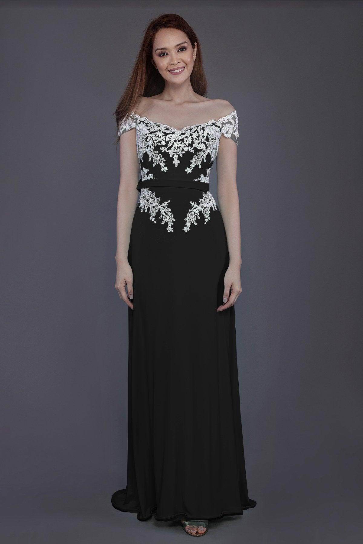 Sheath Sweep Train Knitted Fabric Bridesmaid Dress PR3563 - COCOMELODY