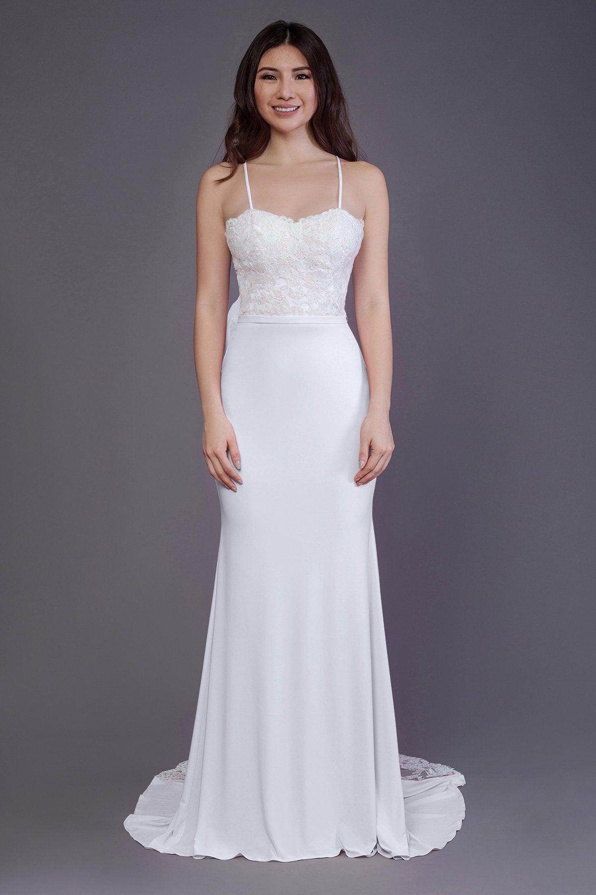 Mermaid Sweep Train Knitted Fabric Bridesmaid Dress PR3565 - COCOMELODY