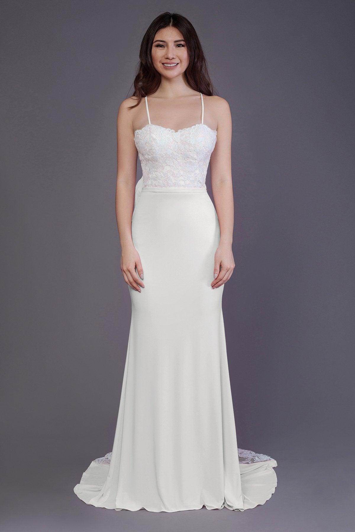 Mermaid Sweep Train Knitted Fabric Bridesmaid Dress PR3565 - COCOMELODY