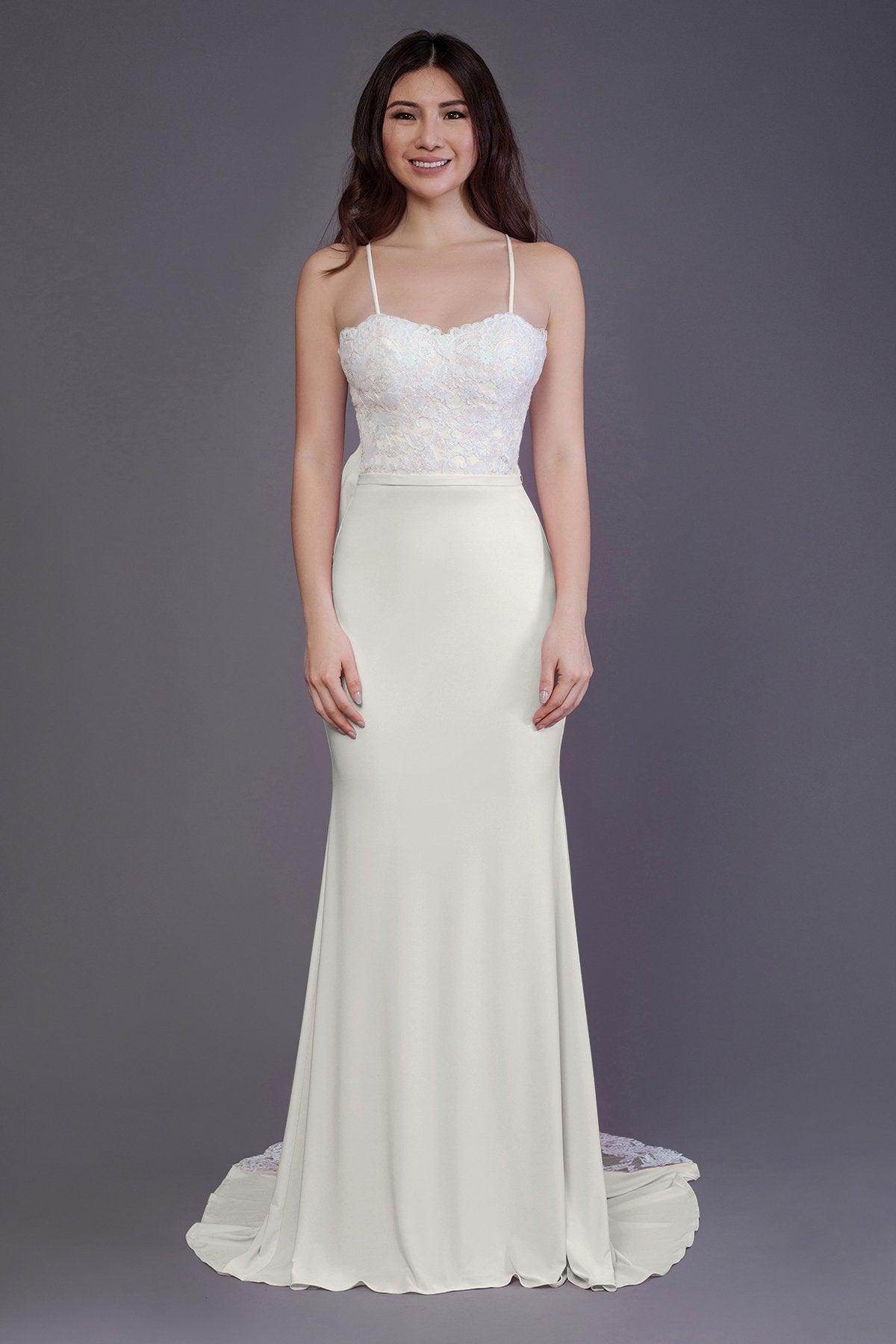 Mermaid Sweep Train Knitted Fabric Bridesmaid Dress PR3565 - COCOMELODY