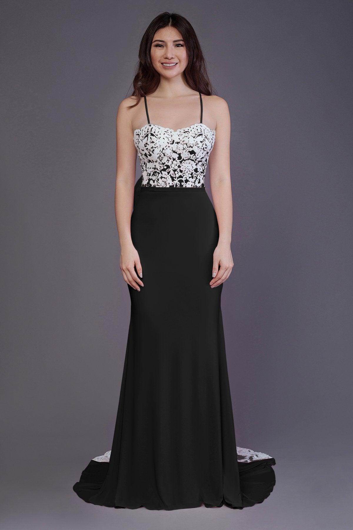 Mermaid Sweep Train Knitted Fabric Bridesmaid Dress PR3565 - COCOMELODY