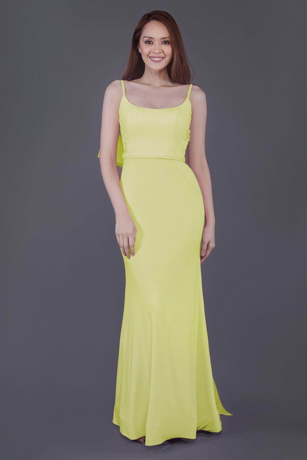 Mermaid Floor Length Knitted Fabric Bridesmaid Dress PR3594 - COCOMELODY