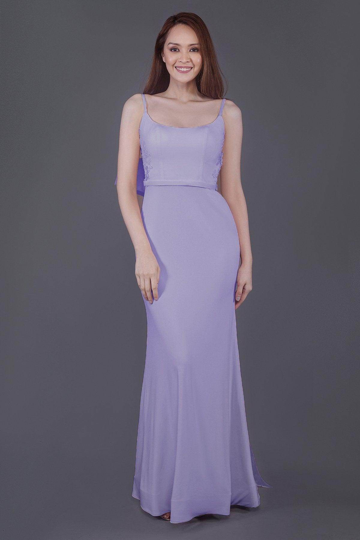 Mermaid Floor Length Knitted Fabric Bridesmaid Dress PR3594 - COCOMELODY