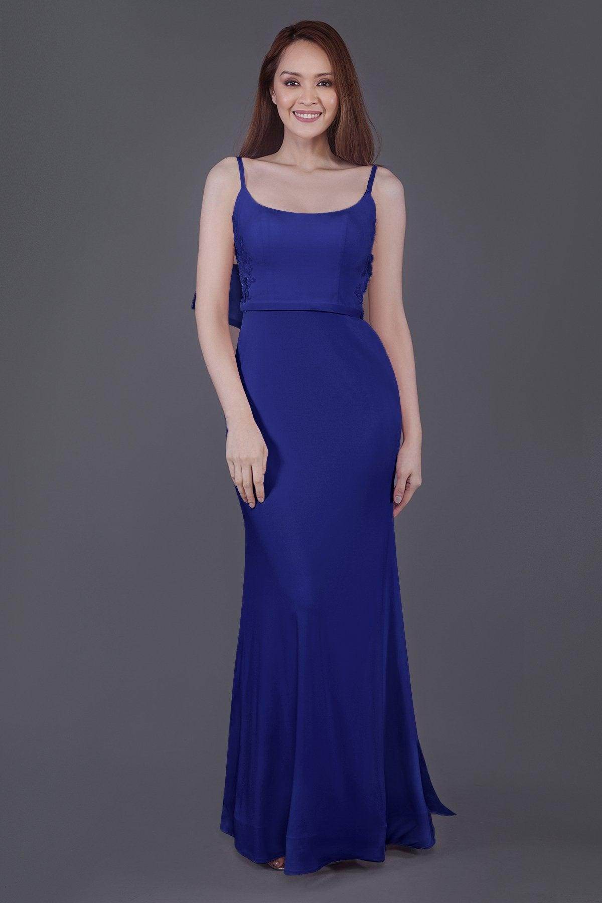 Mermaid Floor Length Knitted Fabric Bridesmaid Dress PR3594 - COCOMELODY