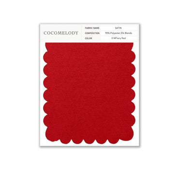 Satin Fabric Swatch in Single Color SWST16003 - COCOMELODY