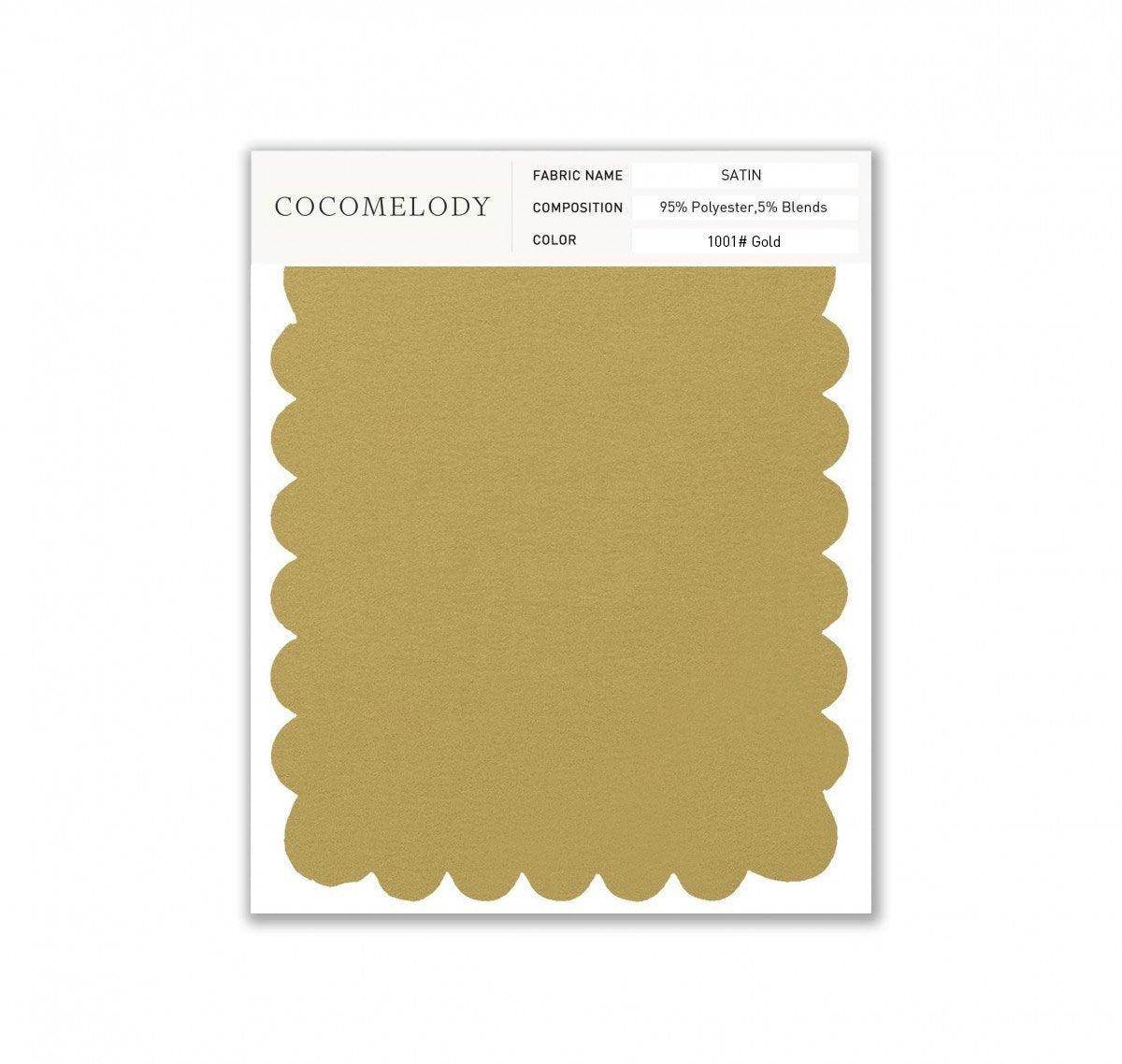 Satin Fabric Swatch in Single Color SWST16003 - COCOMELODY