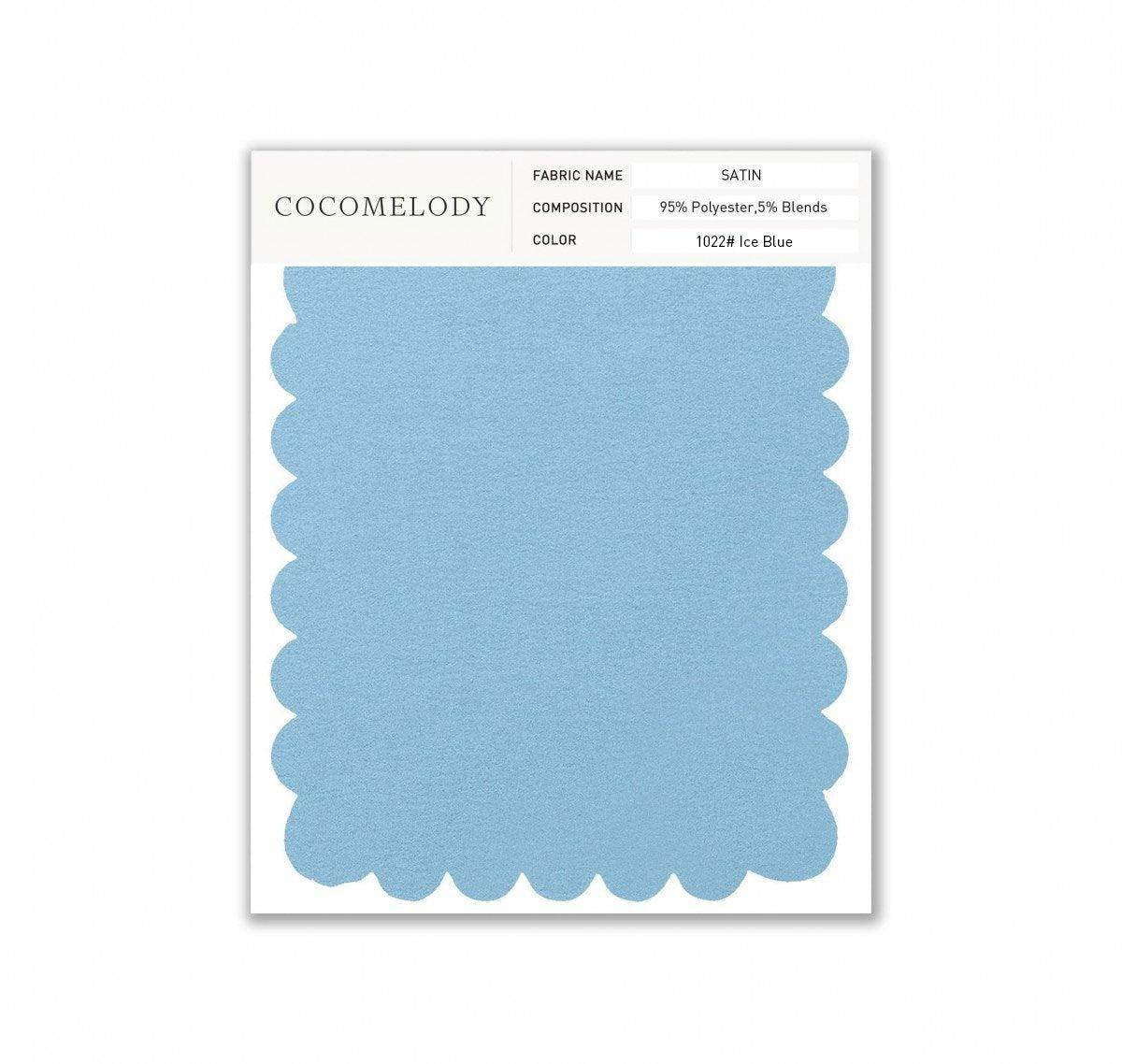 Satin Fabric Swatch in Single Color SWST16003 - COCOMELODY