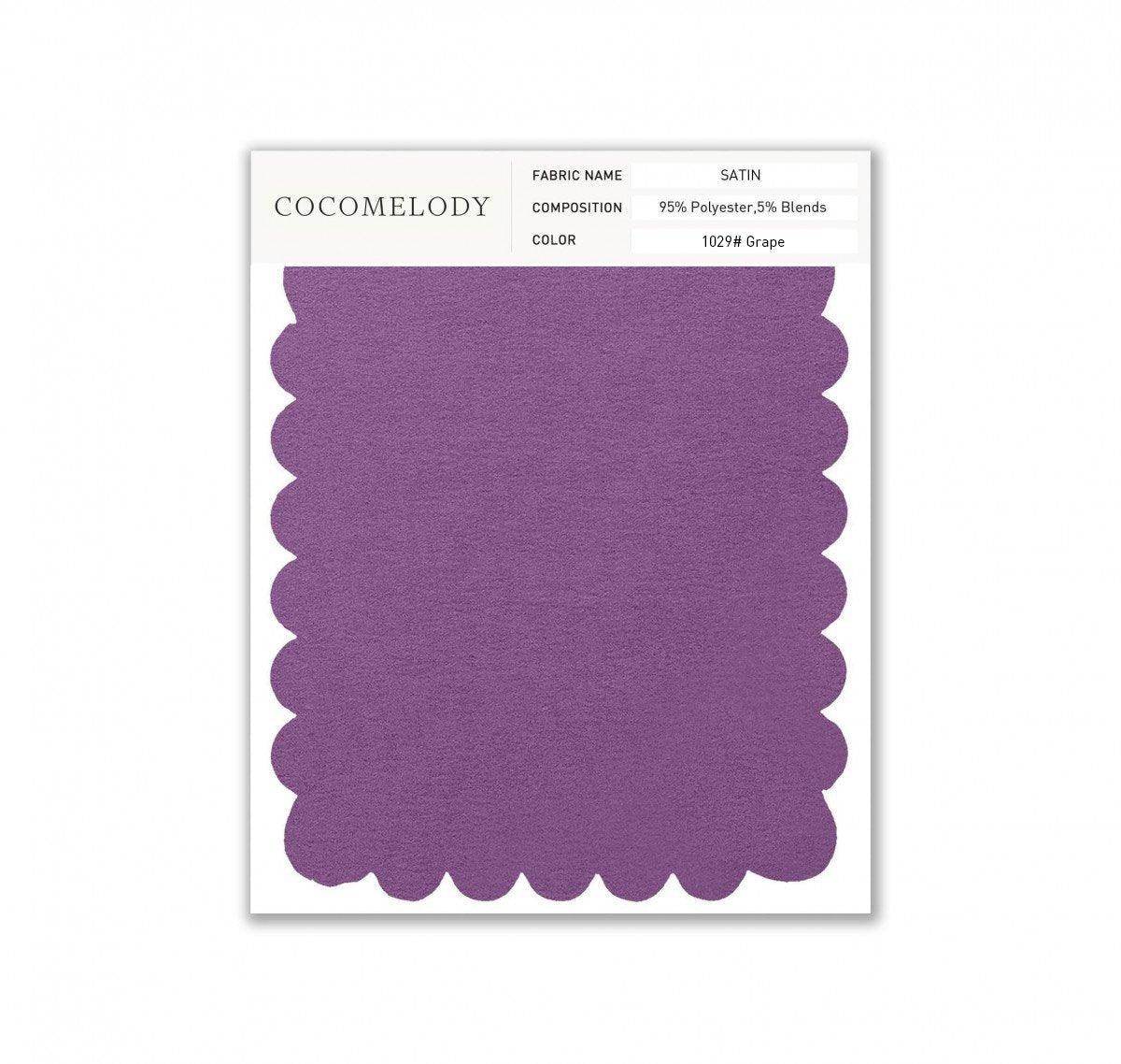 Satin Fabric Swatch in Single Color SWST16003