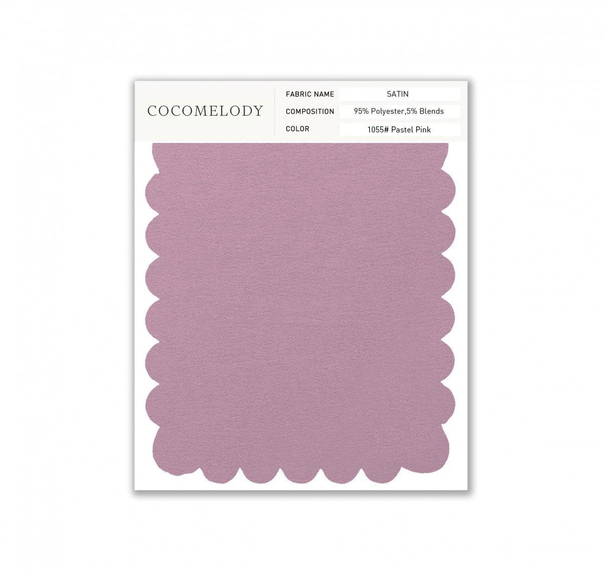 Satin Fabric Swatch in Single Color
