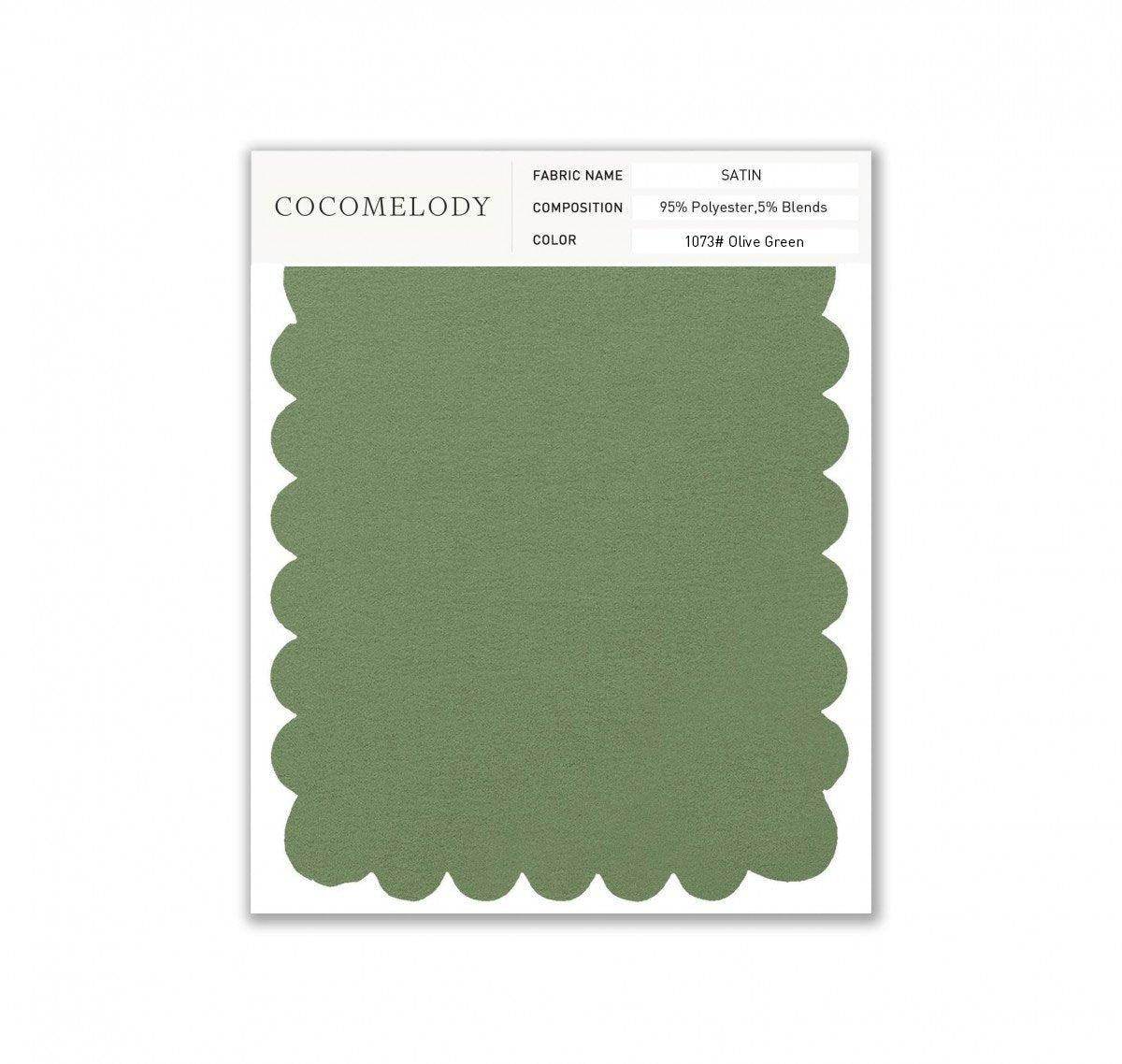Satin Fabric Swatch in Single Color SWST16003 - COCOMELODY