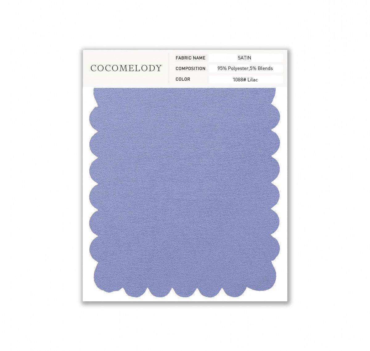 Satin Fabric Swatch in Single Color SWST16003 - COCOMELODY