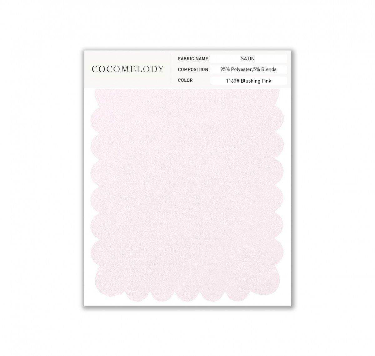 Satin Fabric Swatch in Single Color SWST16003 - COCOMELODY