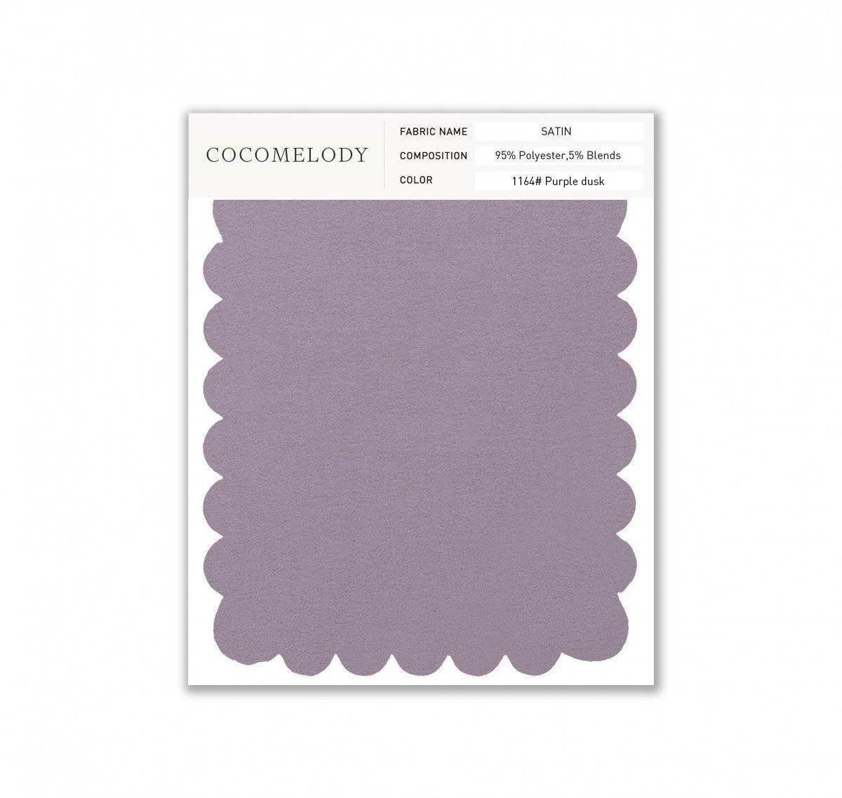 Satin Fabric Swatch in Single Color SWST16003 - COCOMELODY