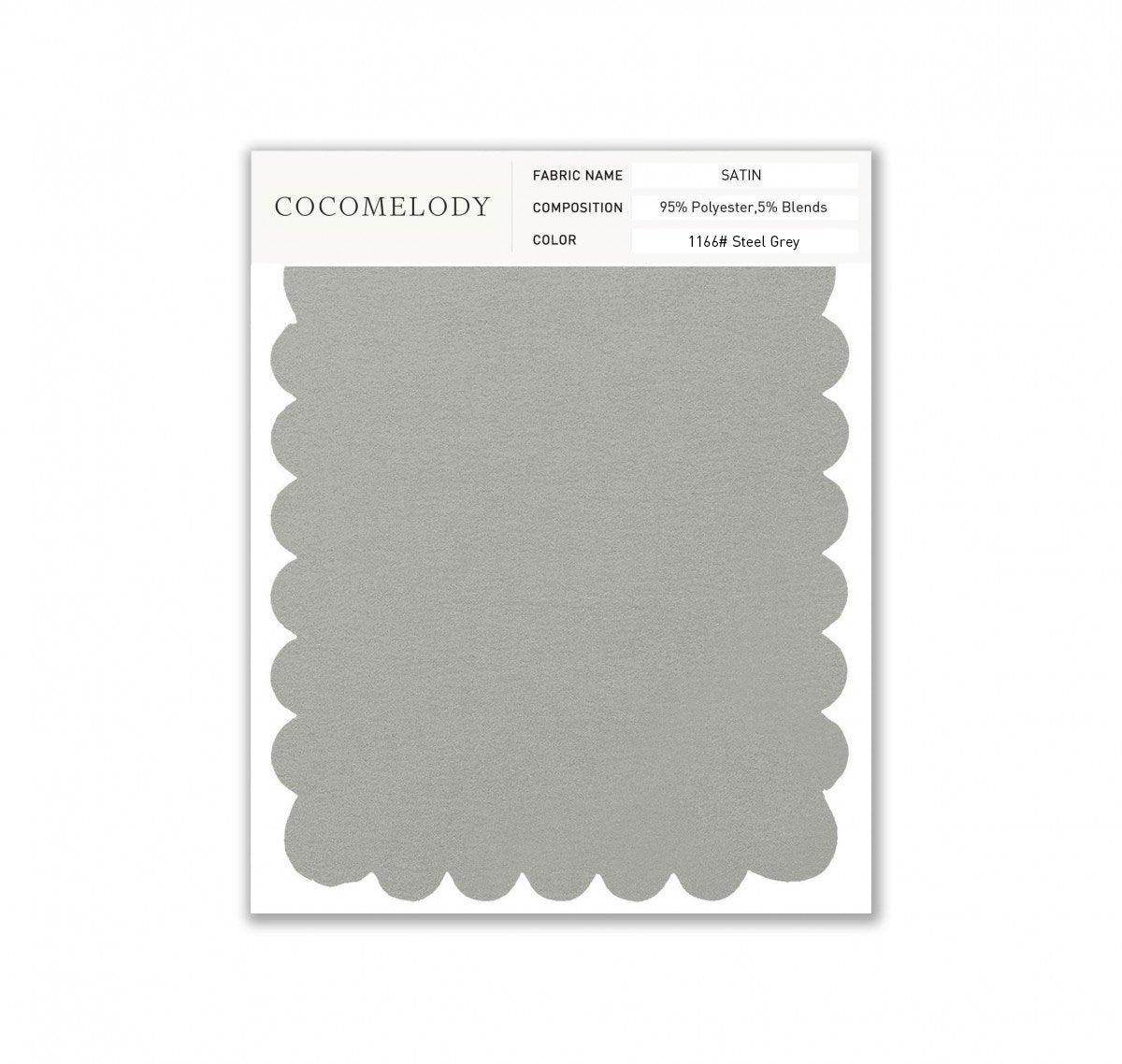 Satin Fabric Swatch in Single Color SWST16003 - COCOMELODY