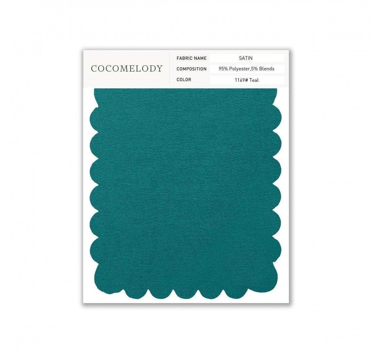 Satin Fabric Swatch in Single Color SWST16003 - COCOMELODY