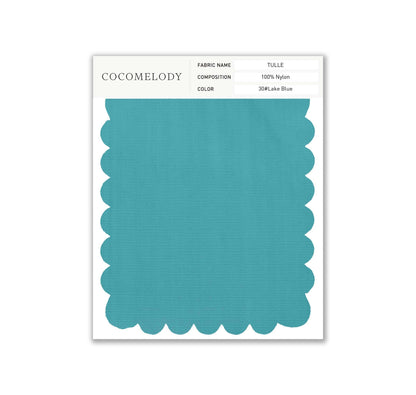 Tulle Fabric Swatch in Single Color
