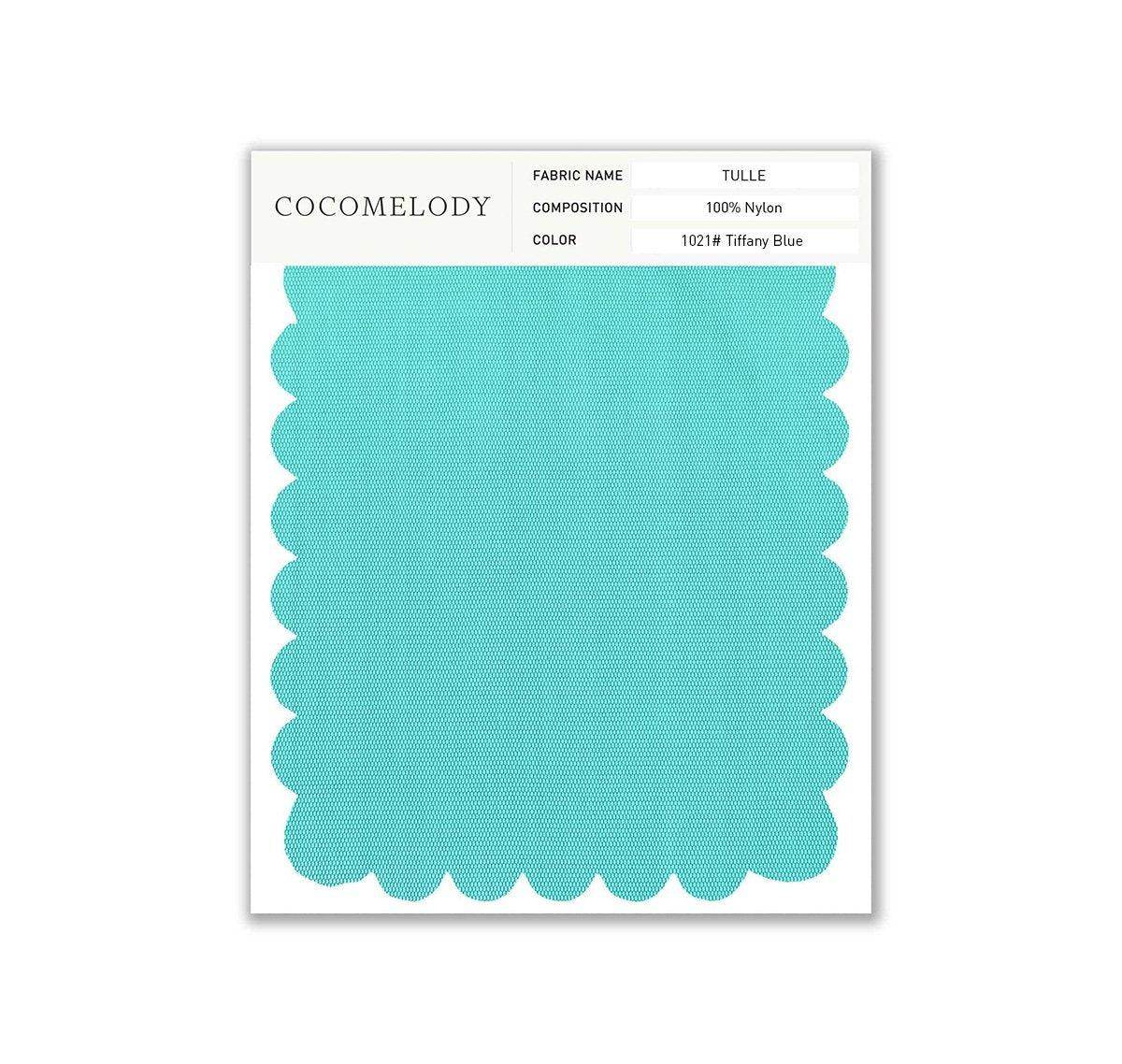 Tulle Fabric Swatch in Single Color SWTU16002 - COCOMELODY