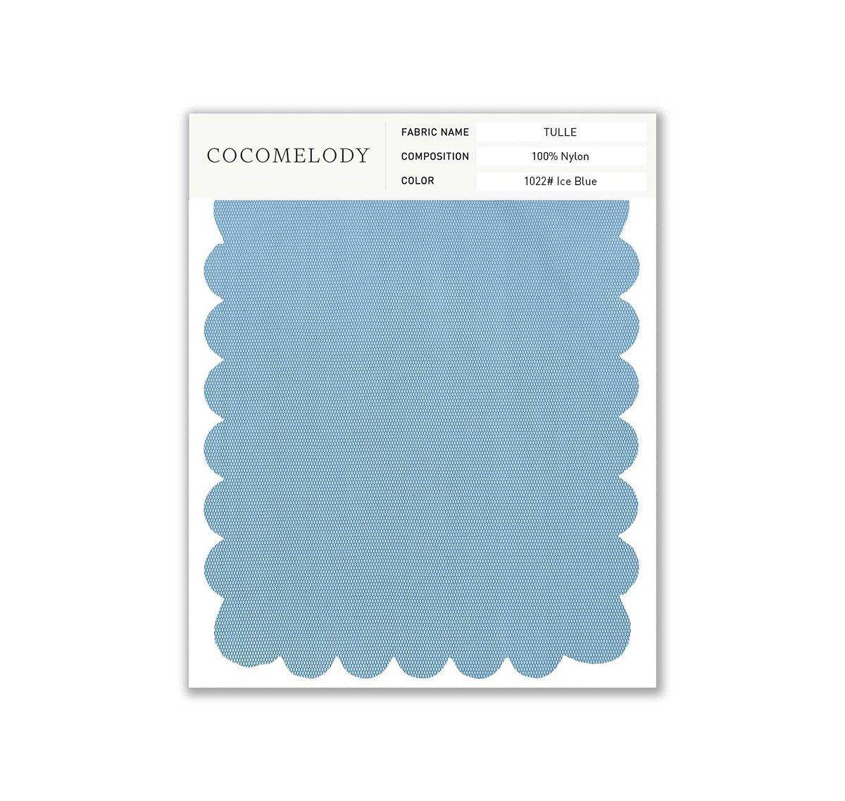 Tulle Fabric Swatch in Single Color SWTU16002 - COCOMELODY