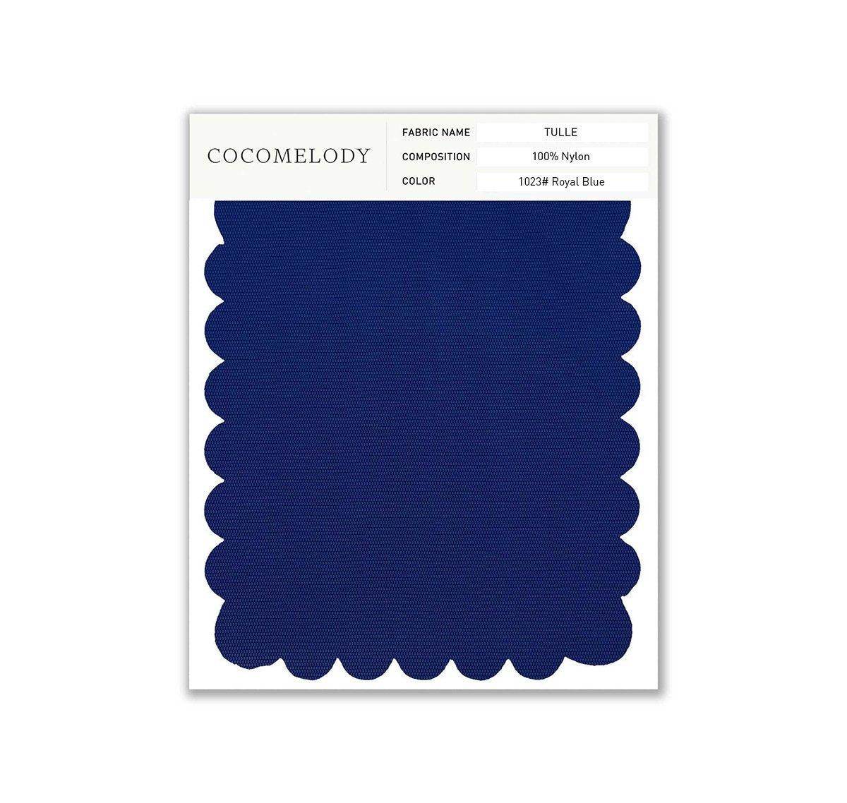 Tulle Fabric Swatch in Single Color SWTU16002 - COCOMELODY