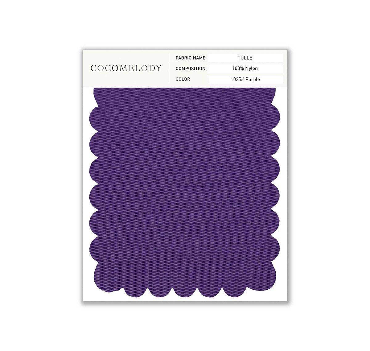 Tulle Fabric Swatch in Single Color SWTU16002