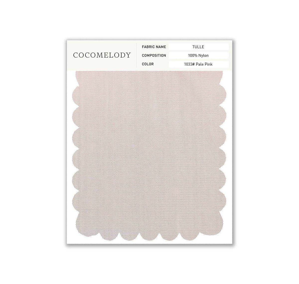 Tulle Fabric Swatch in Single Color SWTU16002 - COCOMELODY