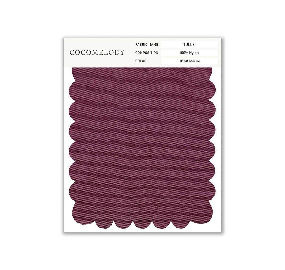 Tulle Fabric Swatch in Single Color SWTU16002