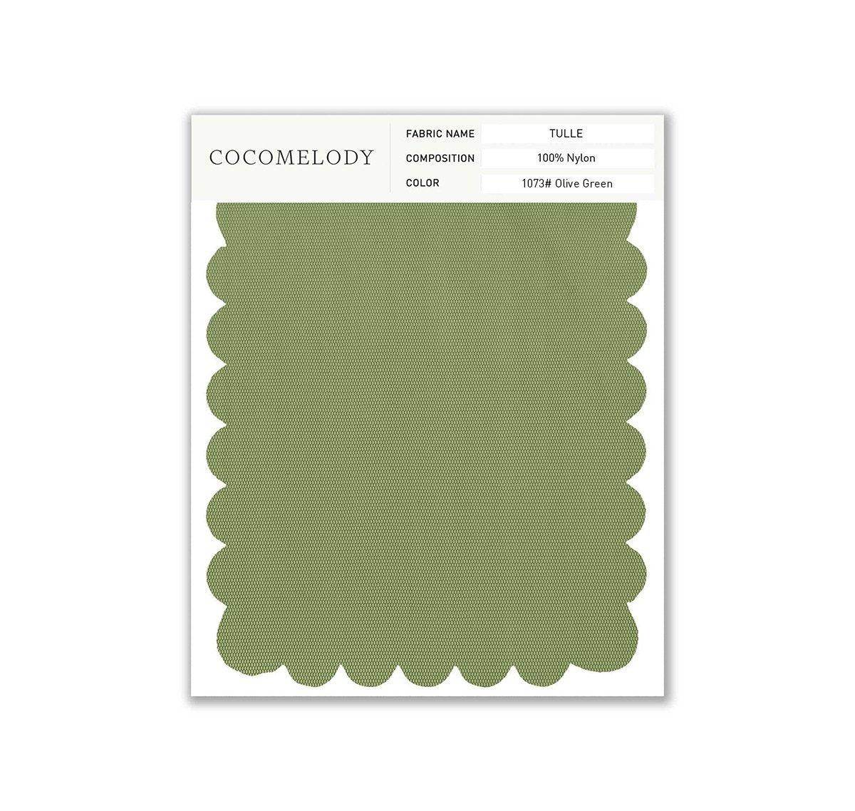 Tulle Fabric Swatch in Single Color SWTU16002 - COCOMELODY