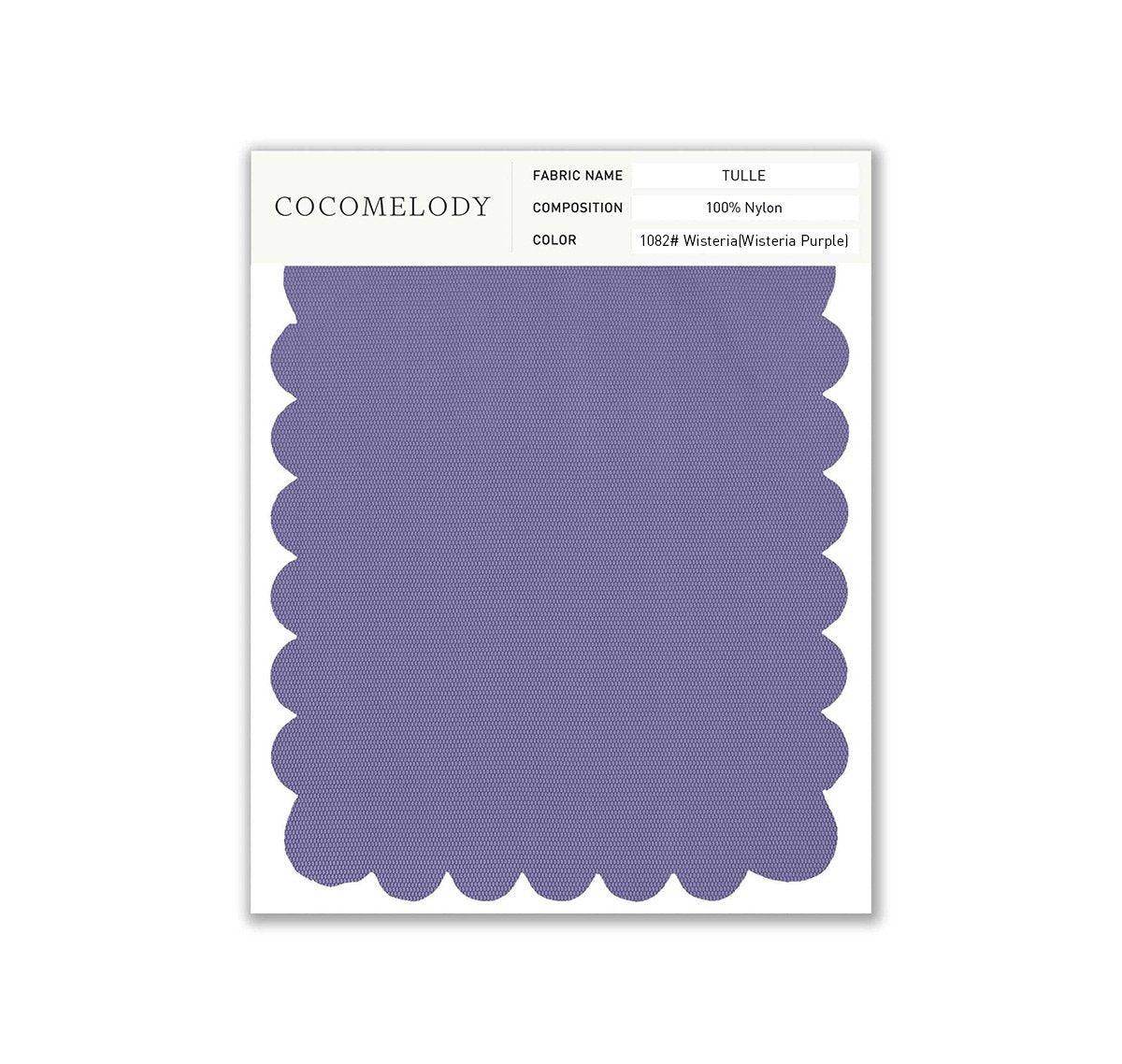 Tulle Fabric Swatch in Single Color SWTU16002