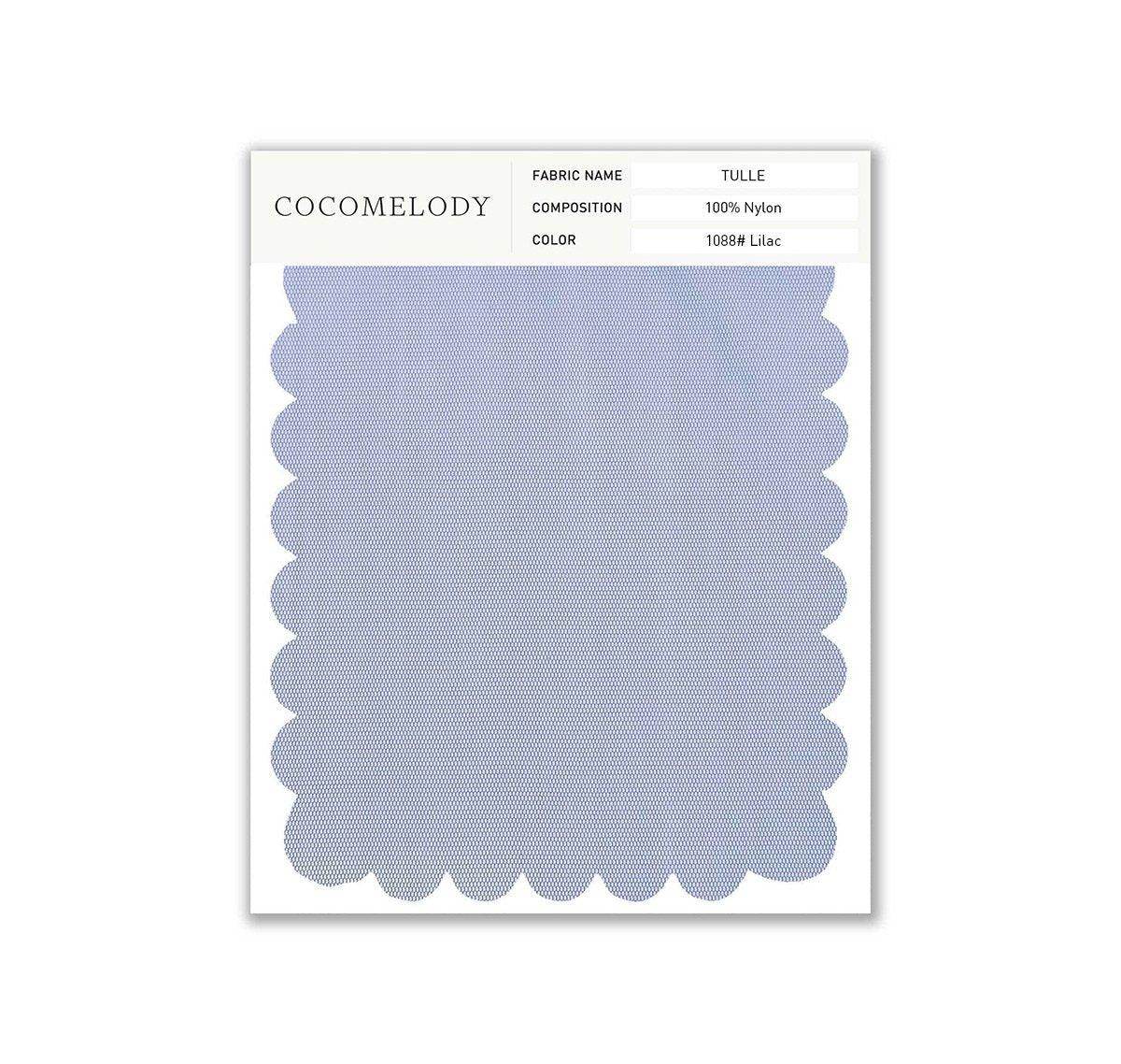Tulle Fabric Swatch in Single Color SWTU16002 - COCOMELODY