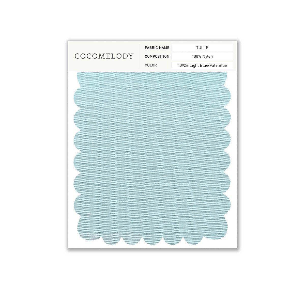 Tulle Fabric Swatch in Single Color SWTU16002 - COCOMELODY