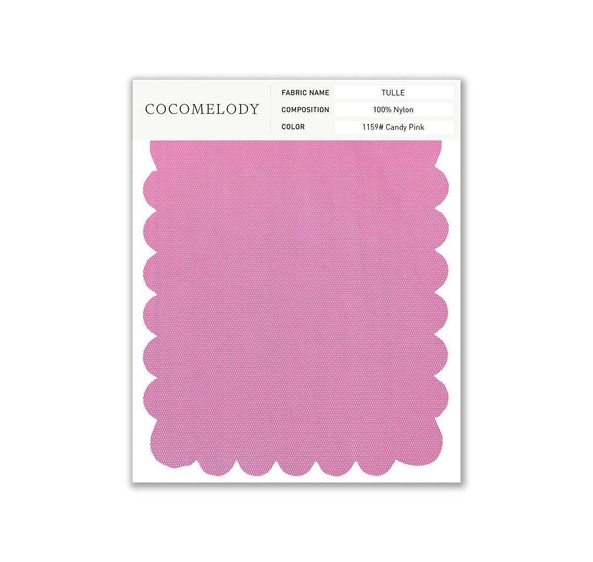 Tulle Fabric Swatch in Single Color SWTU16002