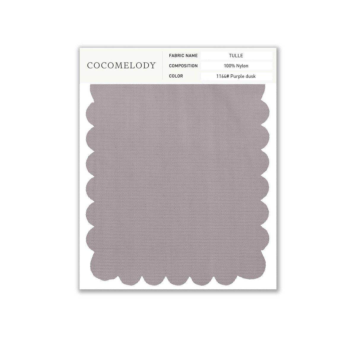 Tulle Fabric Swatch in Single Color SWTU16002 - COCOMELODY